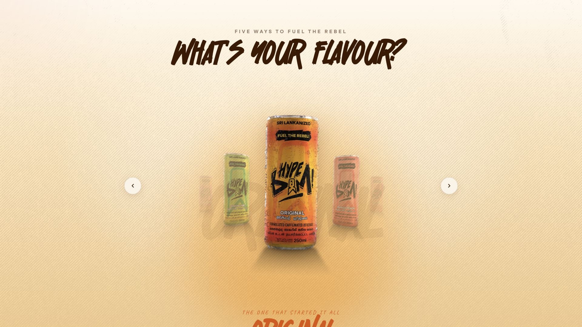 Hype Bam — Interactive flavour exploration