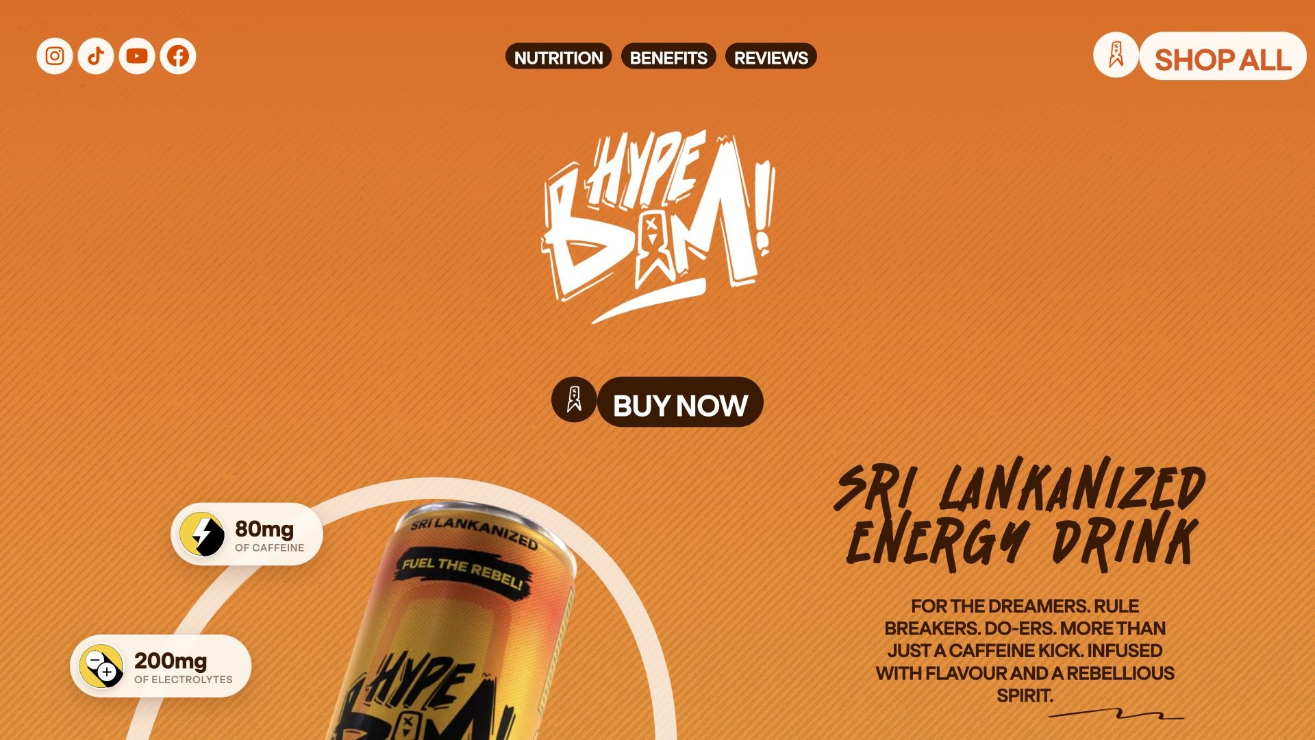 Hype Bam desktop experience